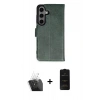 MARSİLYAN™- Galaxy S24 Kılıf Siluet Işık Serisi - Siyah 6D Antistatik Mat Seramik Hayalet Nano Ekran Koruyucu + Kamera Lens Koruma Cam - SF