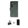 MARSİLYAN™- Galaxy S24 Kılıf Siluet Işık Serisi - Siyah 6D Antistatik Mat Seramik Hayalet Nano Ekran Koruyucu + PVD Metal Kamera Lens - GD