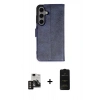 MARSİLYAN™- Galaxy S24 Kılıf Siluet Işık Serisi - Siyah 6D Antistatik Mat Seramik Hayalet Nano Ekran Koruyucu + PVD Metal Kamera Lens - GD