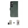 MARSİLYAN™- Galaxy S24 Kılıf Siluet Işık Serisi - Siyah Bilvis 3D Cam Ekran Koruyucu + Bilvis Titan Kamera Lens - TMGI