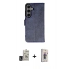 MARSİLYAN™- Galaxy S24 Kılıf Siluet Işık Serisi - Siyah Bilvis 3D Cam Ekran Koruyucu + Bilvis Titan Kamera Lens - DNMR