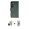 MARSİLYAN™- Galaxy S24 Kılıf Siluet Işık Serisi - Siyah Bilvis 3D Cam Ekran Koruyucu + Bilvis Titan Kamera Lens - DNMR