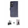 MARSİLYAN™- Galaxy S24 Kılıf Siluet Işık Serisi - Siyah Bilvis Hayalet Cam Ekran Koruyucu + PVD Metal Kamera Lens - SH