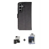 MARSİLYAN™- Galaxy S24 Kılıf Siluet Işık Serisi - Siyah Vanessa Magic Cam + PVD Metal Kamera Lens - DNMR