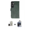 MARSİLYAN™- Galaxy S24 Kılıf Siluet Işık Serisi - Siyah Vanessa Magic Cam + Bilvis Titan Kamera Lens - GD