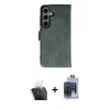 MARSİLYAN™- Galaxy S24 Kılıf Siluet Işık Serisi - Siyah Vanessa Magic Cam + Kamera Lens Koruma Cam - SF