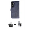 MARSİLYAN™- Galaxy S24 Kılıf Siluet Işık Serisi - Siyah Vanessa Magic Hayalet Cam + Kamera Lens Koruma Cam - SF