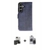 MARSİLYAN™- Galaxy S24 Kılıf Siluet Işık Serisi - Siyah Vanessa Magic Hayalet Cam + PVD Metal Kamera Lens - GD