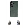 MARSİLYAN™- Galaxy S24 Kılıf Siluet Işık Serisi - Siyah Vanessa Magic Hayalet Cam + PVD Metal Kamera Lens - GD