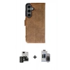 MARSİLYAN™- Galaxy S24 Kılıf Siluet Işık Serisi - Siyah Vanessa Magic Hayalet Cam + PVD Metal Kamera Lens - TNGI
