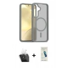 MARSİLYAN™- Galaxy S24 Kılıf Siluet Minimal Prime - Şeffaf Pasifik Cam Ekran Koruyucu + Kamera Lens Koruma Cam - SF