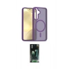 MARSİLYAN™- Galaxy S24 Kılıf Siluet Minimal Prime - Siyah 360 Mat Full Body Arka Koruyucu