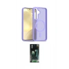 MARSİLYAN™- Galaxy S24 Kılıf Siluet Minimal Prime - Siyah 360 Mat Full Body Arka Koruyucu