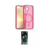 MARSİLYAN™- Galaxy S24 Kılıf Siluet Minimal Prime - Siyah 360 Mat Full Body Arka Koruyucu
