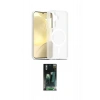 MARSİLYAN™- Galaxy S24 Kılıf Siluet Minimal Prime - Siyah 360 Mat Full Body Arka Koruyucu