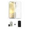 MARSİLYAN™- Galaxy S24 Kılıf Siluet Minimal Prime - Siyah 6D Antistatik Mat Seramik Hayalet Nano Ekran Koruyucu + Bilvis Titan Kamera Lens - SH