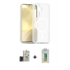 MARSİLYAN™- Galaxy S24 Kılıf Siluet Minimal Prime - Siyah Polymer Nano Ekran Koruyucu + Bilvis Titan Kamera Lens - TMGI
