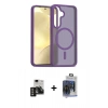 MARSİLYAN™- Galaxy S24 Kılıf Siluet Minimal Prime - Siyah Vanessa Magic Cam + PVD Metal Kamera Lens - GD