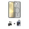 MARSİLYAN™- Galaxy S24 Kılıf Siluet Minimal Prime - Siyah Vanessa Magic Cam + PVD Metal Kamera Lens - GD