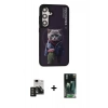 MARSİLYAN™- Galaxy S24 Kılıf Siluet Modern Özel Seri - Şeffaf 360 Full Body Arka Koruyucu + PVD Metal Kamera Lens - TNGI
