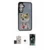 MARSİLYAN™- Galaxy S24 Kılıf Siluet Modern Özel Seri - Şeffaf 360 Full Body Arka Koruyucu + Bilvis Titan Kamera Lens - TMGI