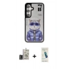 MARSİLYAN™- Galaxy S24 Kılıf Siluet Modern Özel Seri - Şeffaf Pasifik Cam Ekran Koruyucu + Bilvis Titan Kamera Lens - GD