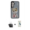 MARSİLYAN™- Galaxy S24 Kılıf Siluet Modern Özel Seri - Şeffaf Pasifik Cam Ekran Koruyucu + Kamera Lens Koruma Cam - SF