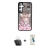 MARSİLYAN™- Galaxy S24 Kılıf Siluet Modern Özel Seri - Şeffaf Pasifik Cam Ekran Koruyucu + Kamera Lens Koruma Cam - SF