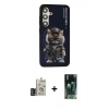 MARSİLYAN™- Galaxy S24 Kılıf Siluet Modern Özel Seri - Siyah 360 Mat Full Body Arka Koruyucu + Derin Mor Bilvis Titan Kamera Lens