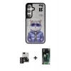 MARSİLYAN™- Galaxy S24 Kılıf Siluet Modern Özel Seri - Siyah 360 Mat Full Body Arka Koruyucu + PVD Metal Kamera Lens - DNMR