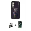 MARSİLYAN™- Galaxy S24 Kılıf Siluet Modern Özel Seri - Siyah 360 Mat Full Body Arka Koruyucu + PVD Metal Kamera Lens - SH