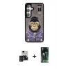 MARSİLYAN™- Galaxy S24 Kılıf Siluet Modern Özel Seri - Siyah 360 Mat Full Body Arka Koruyucu + PVD Metal Kamera Lens - SH