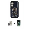MARSİLYAN™- Galaxy S24 Kılıf Siluet Modern Özel Seri - Siyah 360 Mat Full Body Arka Koruyucu + Bilvis Titan Kamera Lens - TMGI