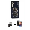 MARSİLYAN™- Galaxy S24 Kılıf Siluet Modern Özel Seri - Siyah 3D Antistatik Mat Seramik Nano Ekran Koruyucu + PVD Metal Kamera Lens - DNMR