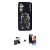 MARSİLYAN™- Galaxy S24 Kılıf Siluet Modern Özel Seri - Siyah 3D Antistatik Mat Seramik Nano Ekran Koruyucu + PVD Metal Kamera Lens - GD