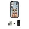 MARSİLYAN™- Galaxy S24 Kılıf Siluet Modern Özel Seri - Siyah 6D Antistatik Mat Seramik Hayalet Nano Ekran Koruyucu + Bilvis Titan Kamera Lens - TMGI