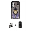 MARSİLYAN™- Galaxy S24 Kılıf Siluet Modern Özel Seri - Siyah 6D Antistatik Mat Seramik Hayalet Nano Ekran Koruyucu + PVD Metal Kamera Lens - DNMR