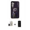 MARSİLYAN™- Galaxy S24 Kılıf Siluet Modern Özel Seri - Siyah 6D Antistatik Mat Seramik Hayalet Nano Ekran Koruyucu + Bilvis Titan Kamera Lens - GD