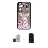 MARSİLYAN™- Galaxy S24 Kılıf Siluet Modern Özel Seri - Siyah 6D Antistatik Mat Seramik Hayalet Nano Ekran Koruyucu + Bilvis Titan Kamera Lens - TMGI
