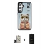 MARSİLYAN™- Galaxy S24 Kılıf Siluet Modern Özel Seri - Siyah 6D Antistatik Mat Seramik Hayalet Nano Ekran Koruyucu + Bilvis Titan Kamera Lens - DNMR