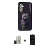 MARSİLYAN™- Galaxy S24 Kılıf Siluet Modern Özel Seri - Siyah 6D Antistatik Mat Seramik Hayalet Nano Ekran Koruyucu + Bilvis Titan Kamera Lens - DNMR