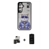 MARSİLYAN™- Galaxy S24 Kılıf Siluet Modern Özel Seri - Siyah 6D Antistatik Mat Seramik Hayalet Nano Ekran Koruyucu + PVD Metal Kamera Lens - TNGI