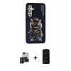 MARSİLYAN™- Galaxy S24 Kılıf Siluet Modern Özel Seri - Siyah 6D Antistatik Mat Seramik Hayalet Nano Ekran Koruyucu + PVD Metal Kamera Lens - TNGI