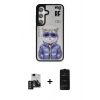 MARSİLYAN™- Galaxy S24 Kılıf Siluet Modern Özel Seri - Siyah 6D Antistatik Mat Seramik Hayalet Nano Ekran Koruyucu + PVD Metal Kamera Lens - DNMR