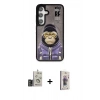 MARSİLYAN™- Galaxy S24 Kılıf Siluet Modern Özel Seri - Siyah Bilvis 3D Cam Ekran Koruyucu + Bilvis Titan Kamera Lens - GD