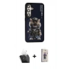MARSİLYAN™- Galaxy S24 Kılıf Siluet Modern Özel Seri - Siyah Bilvis 3D Cam Ekran Koruyucu + Kamera Lens Koruma Cam - SF