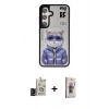 MARSİLYAN™- Galaxy S24 Kılıf Siluet Modern Özel Seri - Siyah Bilvis 3D Cam Ekran Koruyucu + Bilvis Titan Kamera Lens - SH