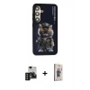 MARSİLYAN™- Galaxy S24 Kılıf Siluet Modern Özel Seri - Siyah Bilvis 3D Cam Ekran Koruyucu + PVD Metal Kamera Lens - SH