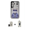 MARSİLYAN™- Galaxy S24 Kılıf Siluet Modern Özel Seri - Siyah Bilvis Hayalet Cam Ekran Koruyucu + Bilvis Titan Kamera Lens - SH