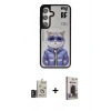 MARSİLYAN™- Galaxy S24 Kılıf Siluet Modern Özel Seri - Siyah Bilvis Hayalet Cam Ekran Koruyucu + Bilvis Titan Kamera Lens - DNMR